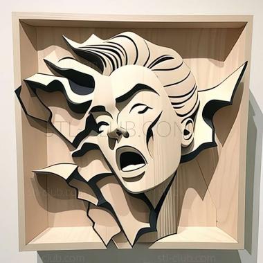 3D model Roy Lichtenstein (STL)